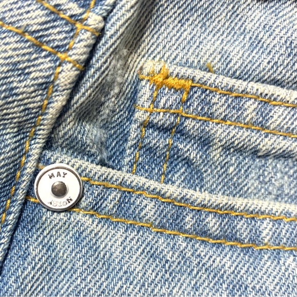 Noisy May Light Blue Jean Mini Skirt Size Small - Picture 5 of 12